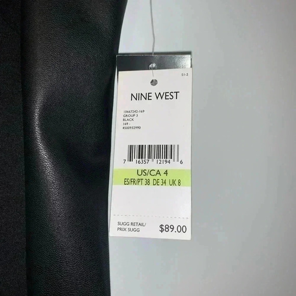 Nine West Shirt Dress with Leather Side Panels​​ - Picture 8 of 8